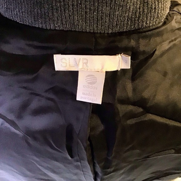 Vintage Adidas SLVR Rare Smart Blazer Knit Turtle Neck Grey Collectors Piece - Picture 7 of 13